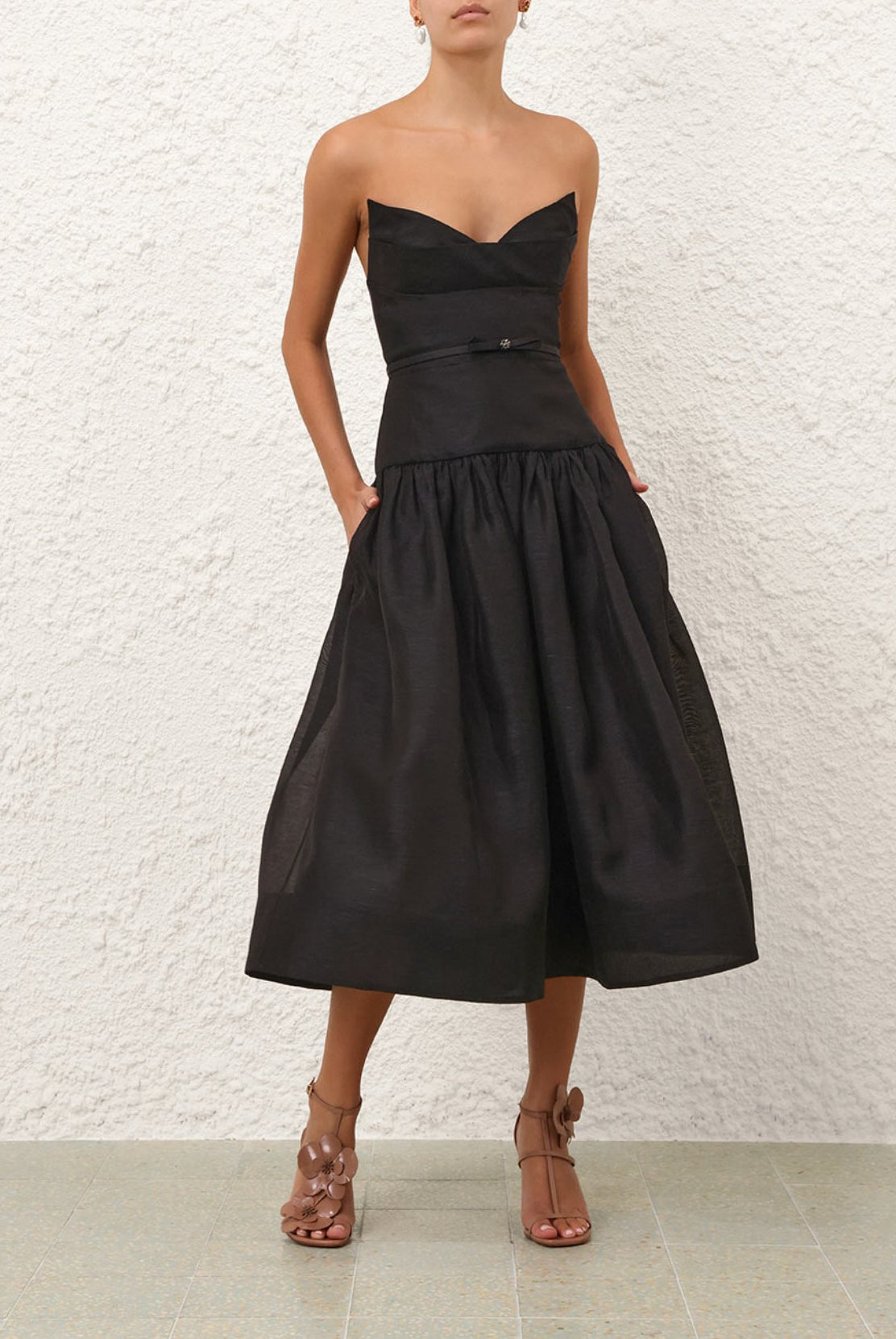 Zimmermann Rebellion Fitted Picnic Dress black size 3/AU14 by Zimmermann available for hire in Cairns, QLD