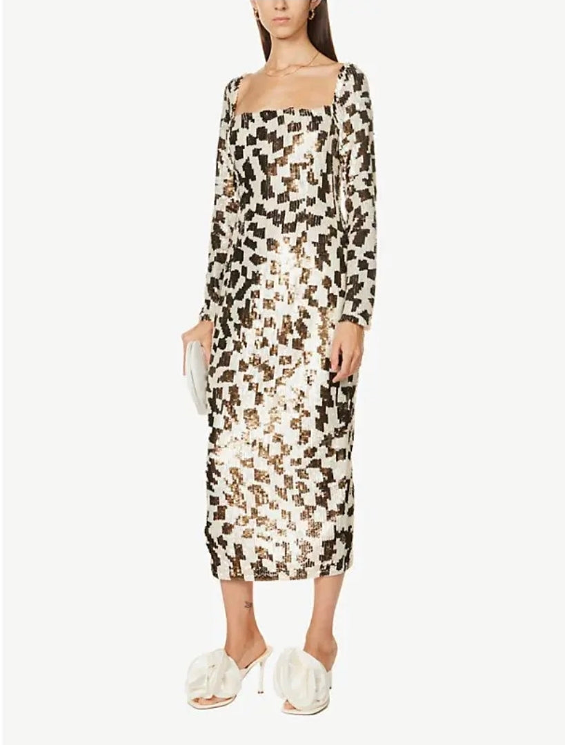 Rachel Gilbert Teddi Gown Brown 3/AU12 by Rachel Gilbert available for hire in Hampton East, VIC