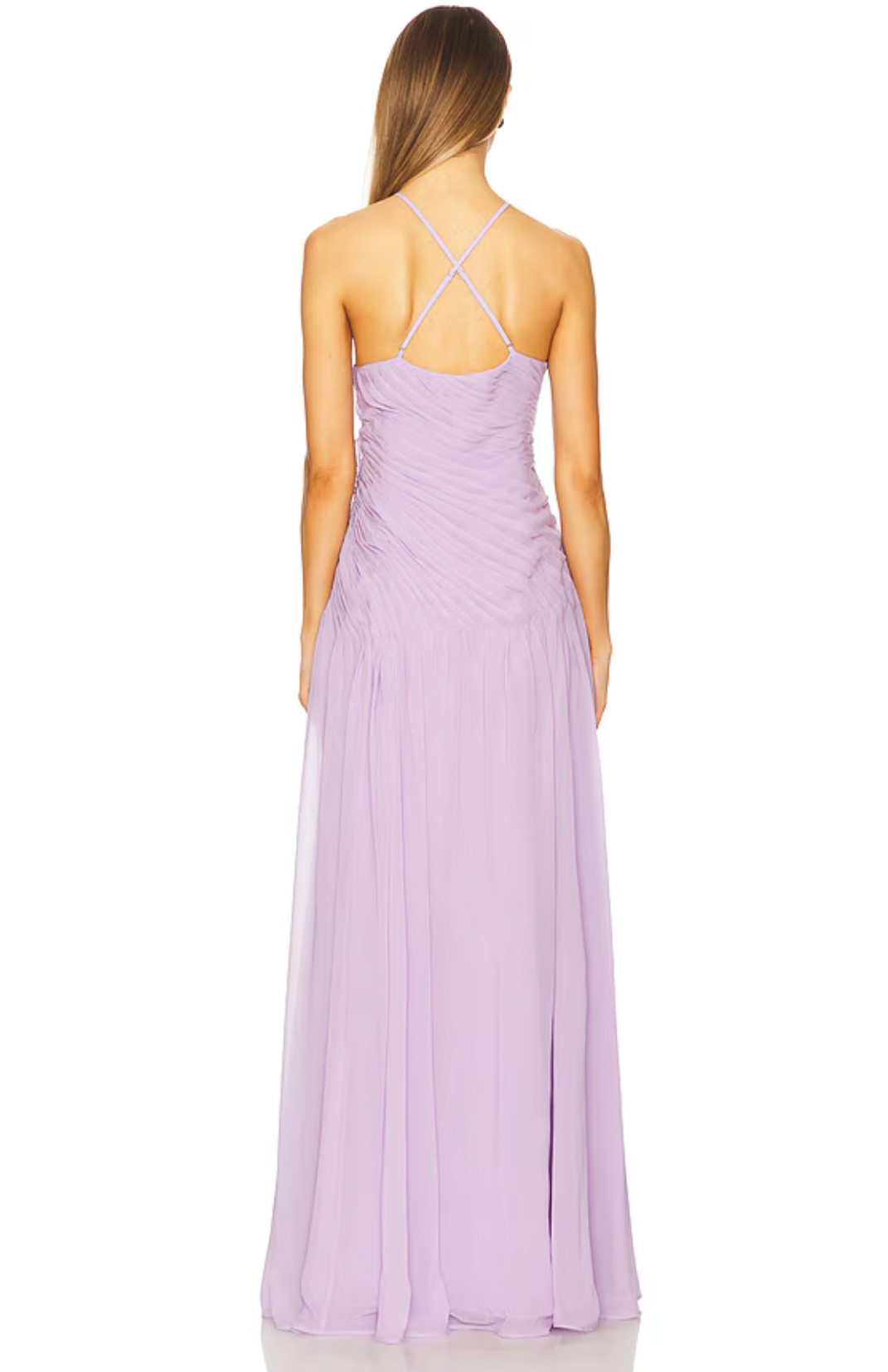 Leo Lin Amya Petal Gown Lilac AU 14 by Leo Lin available for hire in Cairns, QLD