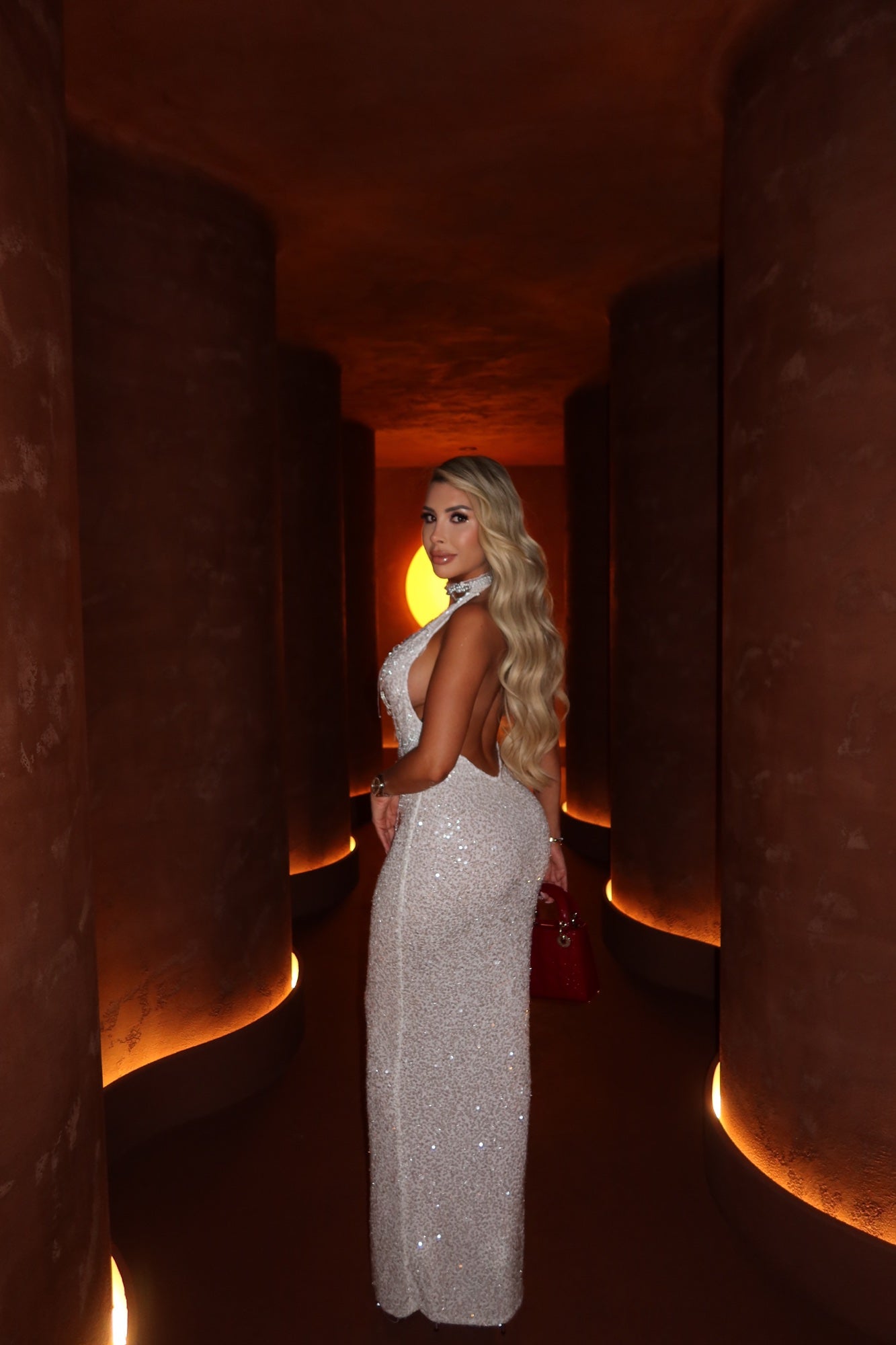 Halter Crystal Sequin by Murmuri available for hire in Bondi, NSW