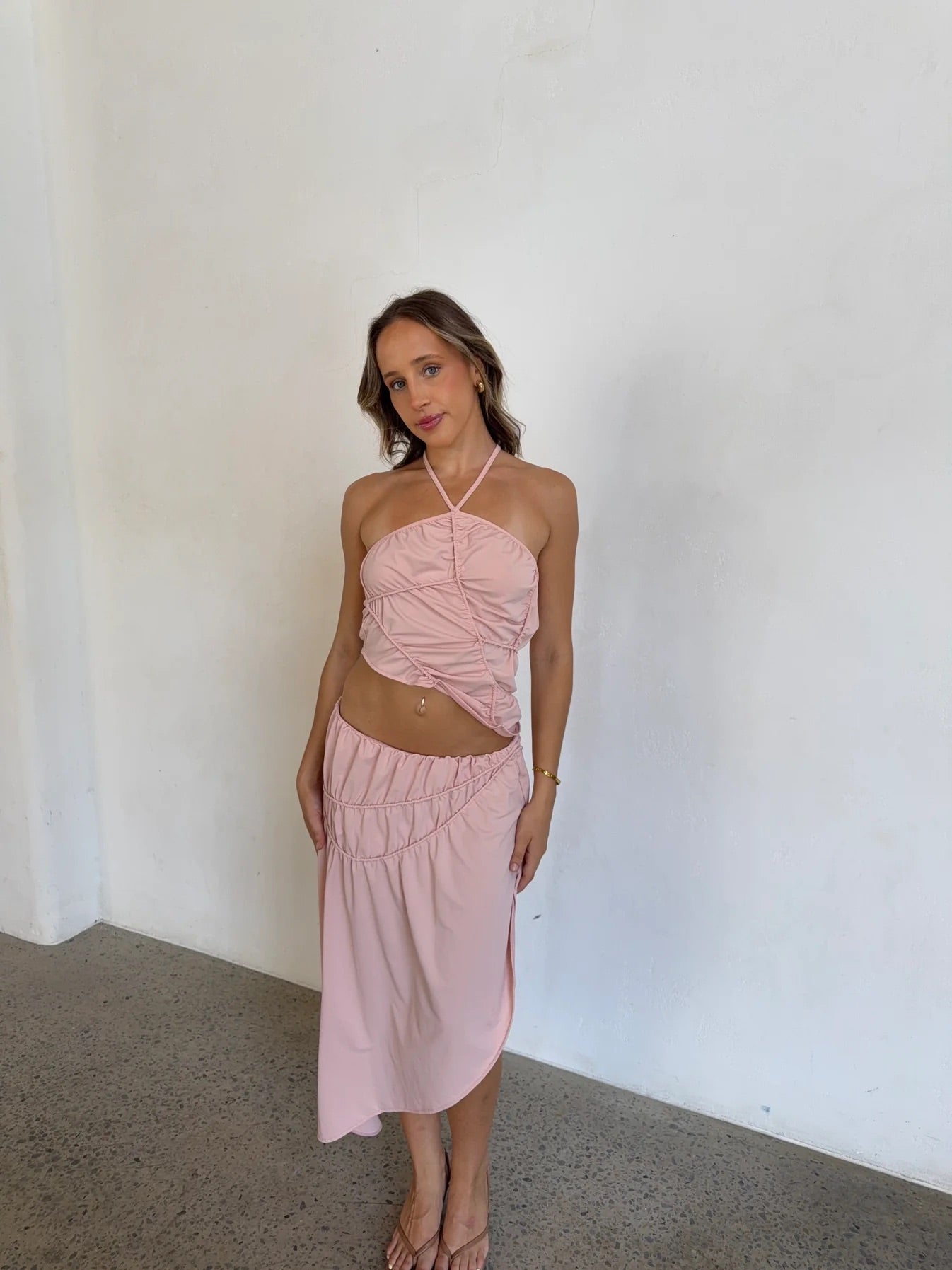 Fluer Set in Blush by Koster Kulture available for hire in Gold Coast, QLD