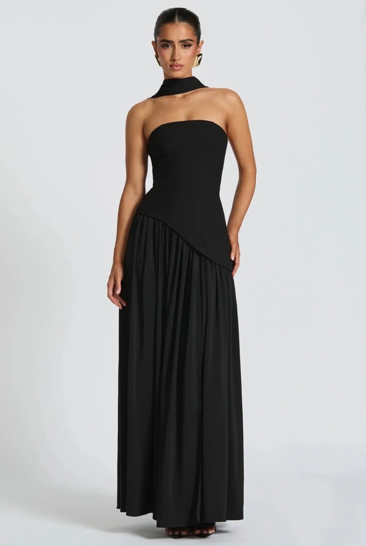 BABYBOO MALIYAH MAXI DRESS BLACK SIZE 8 by Babyboo available for hire in Ivanhoe, VIC