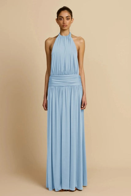 SANTINA DRESS SKY BLUE by Arcina Ori available for hire in Ivanhoe, VIC