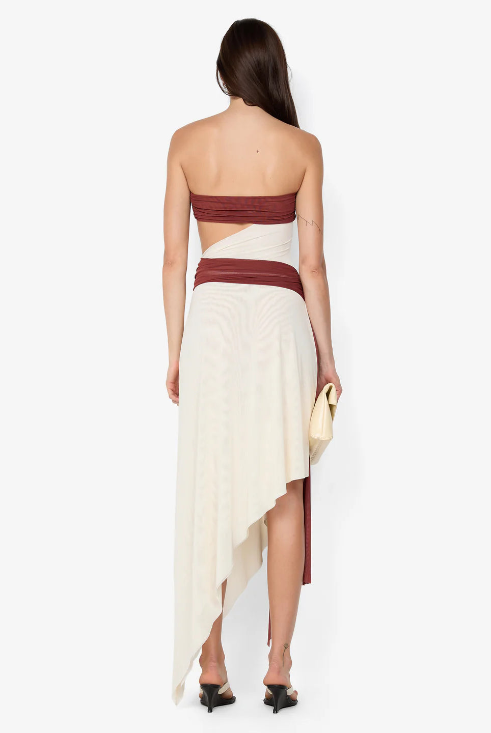 Ayla Strapless Dress by Bec & Bridge available for hire in Oakleigh East