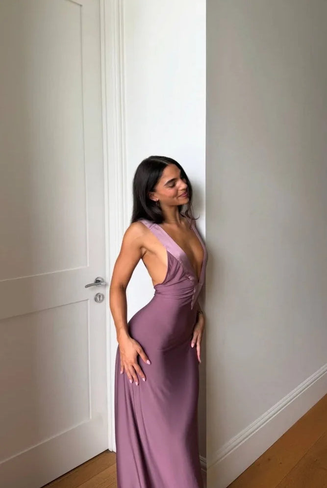 Ance Gria Rosa Gown Mauve by Ance Gria available for hire in Oakleigh East