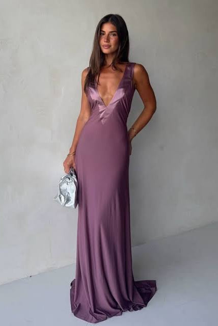 Ance Gria Rosa Gown Mauve by Ance Gria available for hire in Oakleigh East