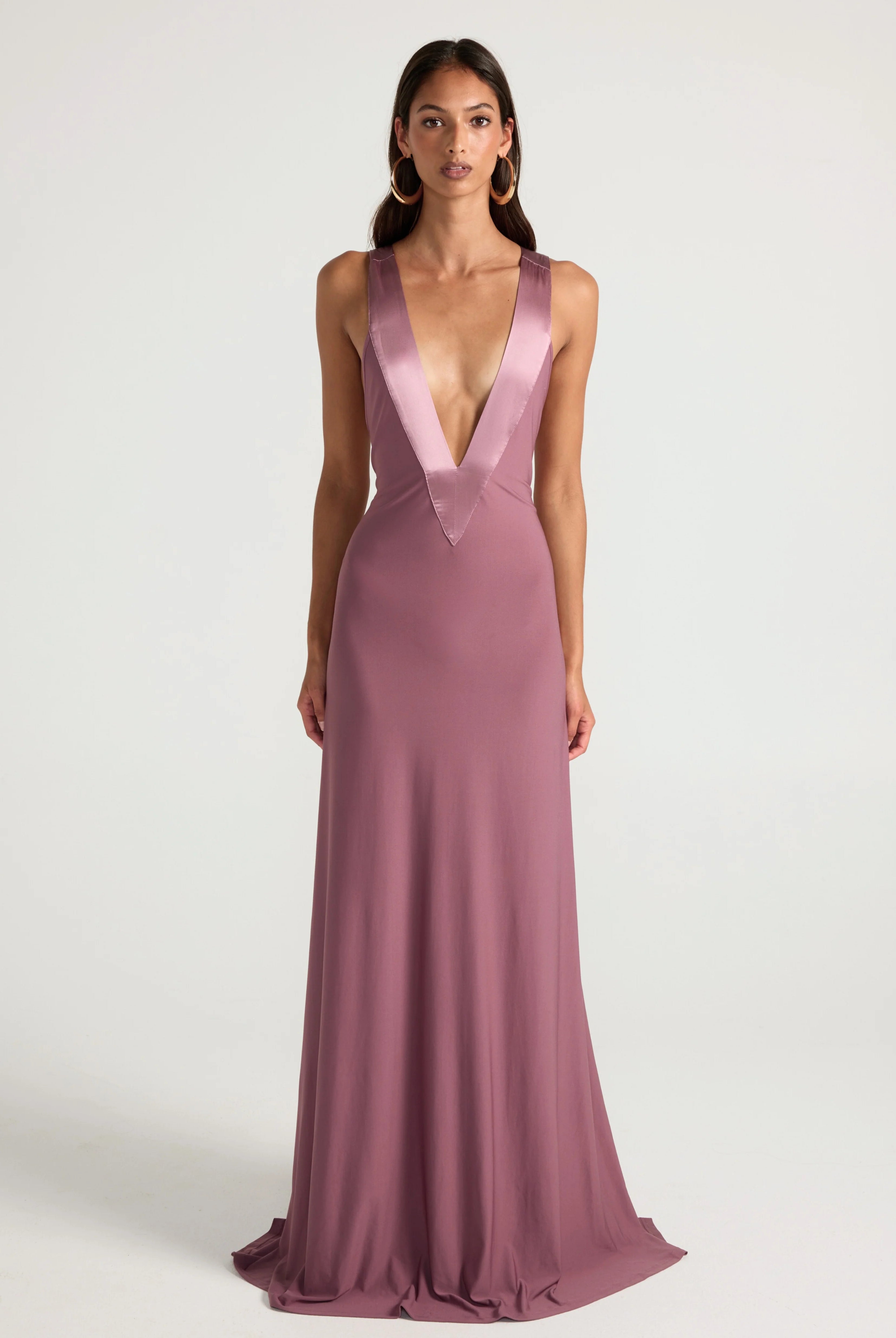 Ance Gria Rosa Gown Mauve by Ance Gria available for hire in Oakleigh East
