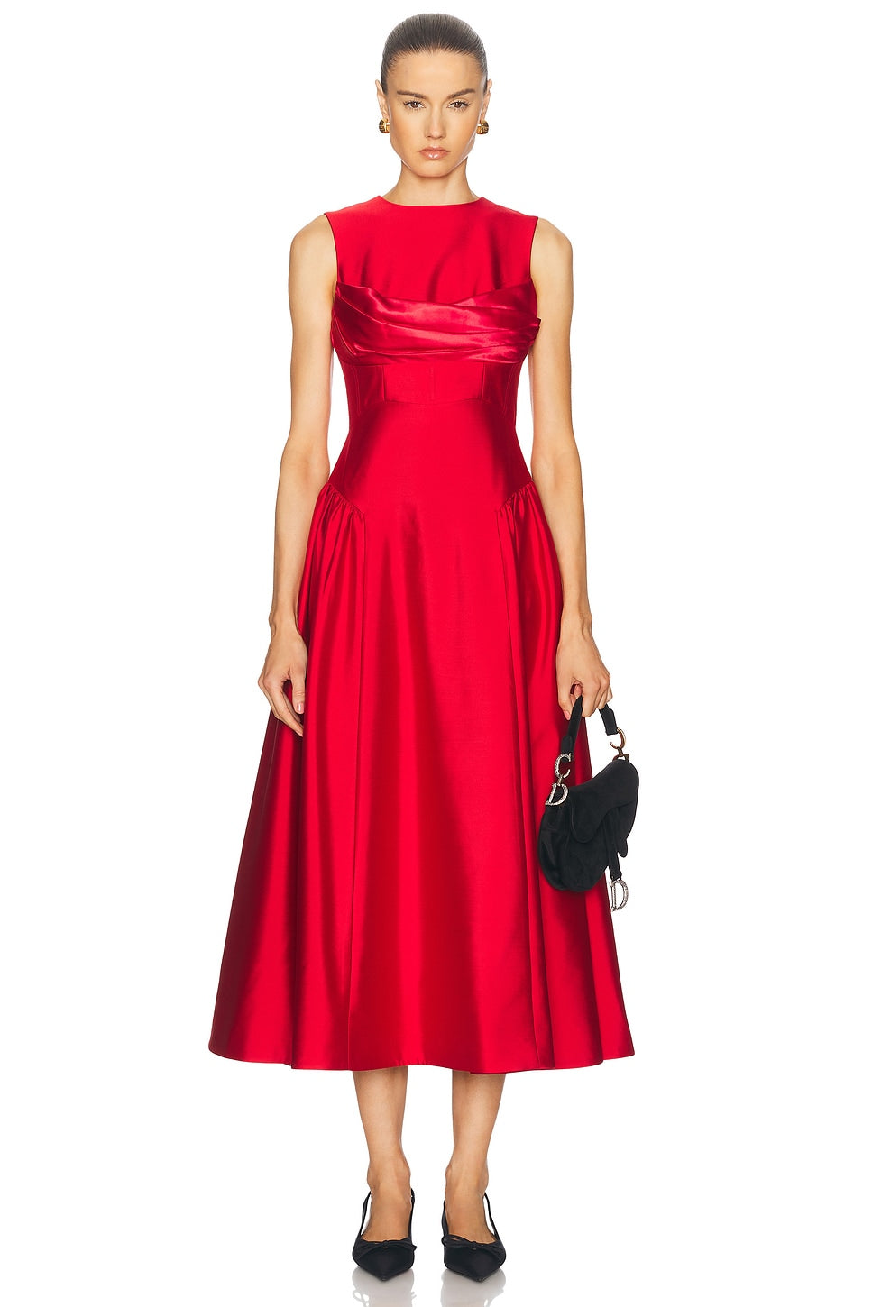 Rachel Gilbert Sawyer Dress Red Size 2/AU10 by Rachel Gilbert available for hire in Hampton East, VIC