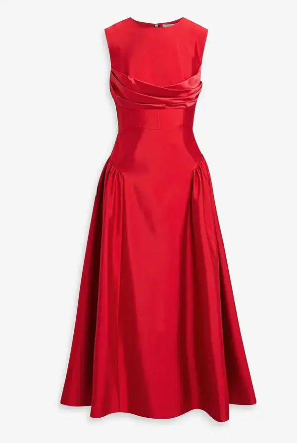 Rachel Gilbert Sawyer Dress Red Size 2/AU10 by Rachel Gilbert available for hire in Hampton East, VIC