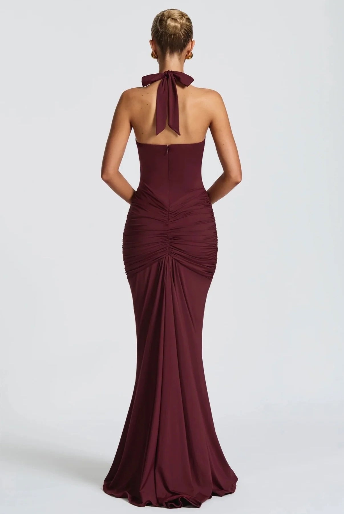 Babyboo Rosetta Maxi Dress Cherry Lacquer size 8 (S) by Babyboo available for hire in Ivanhoe, VIC
