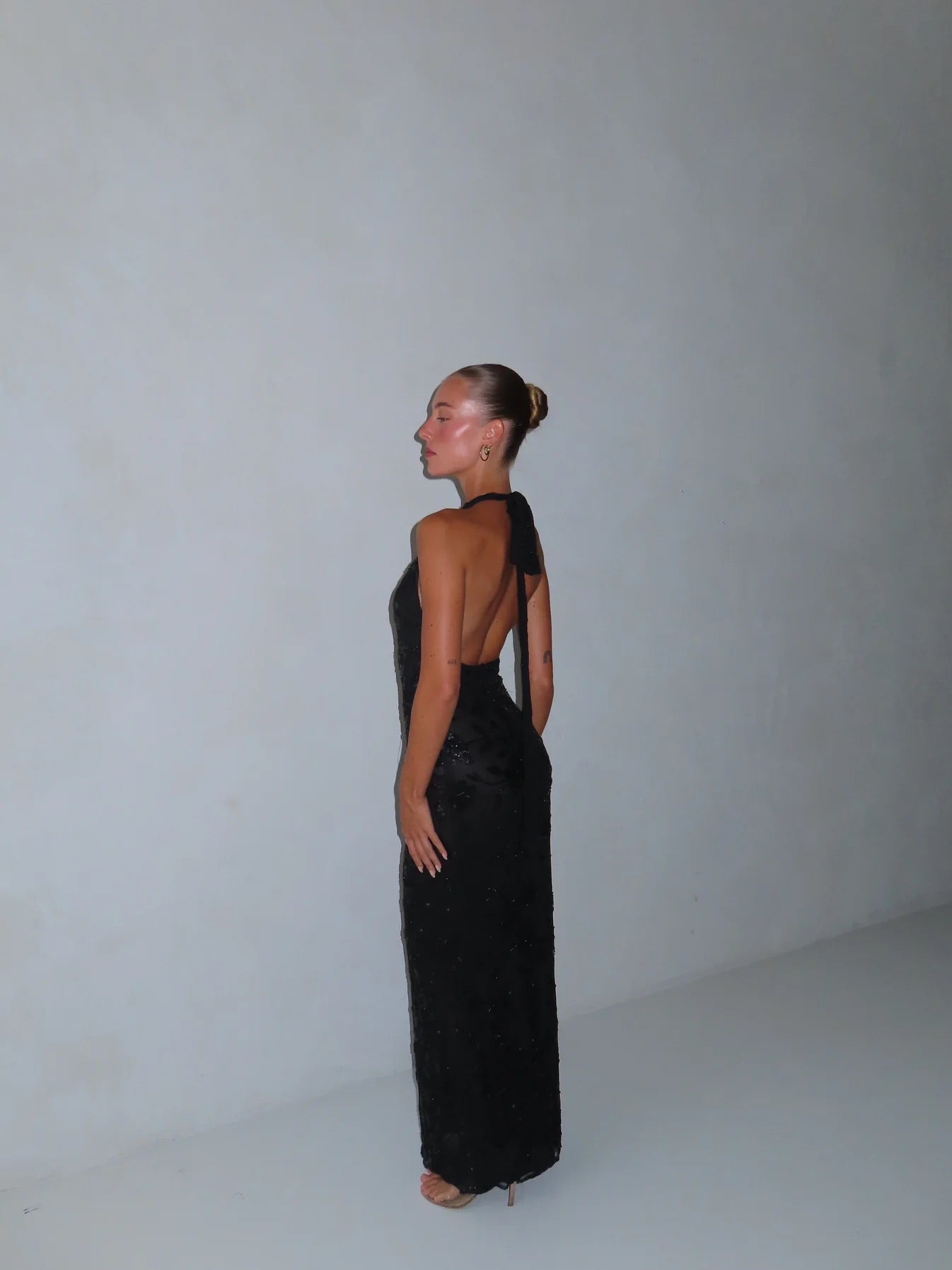 Mila Maxi in Black by CHA Collective available for hire in Gold Coast, QLD