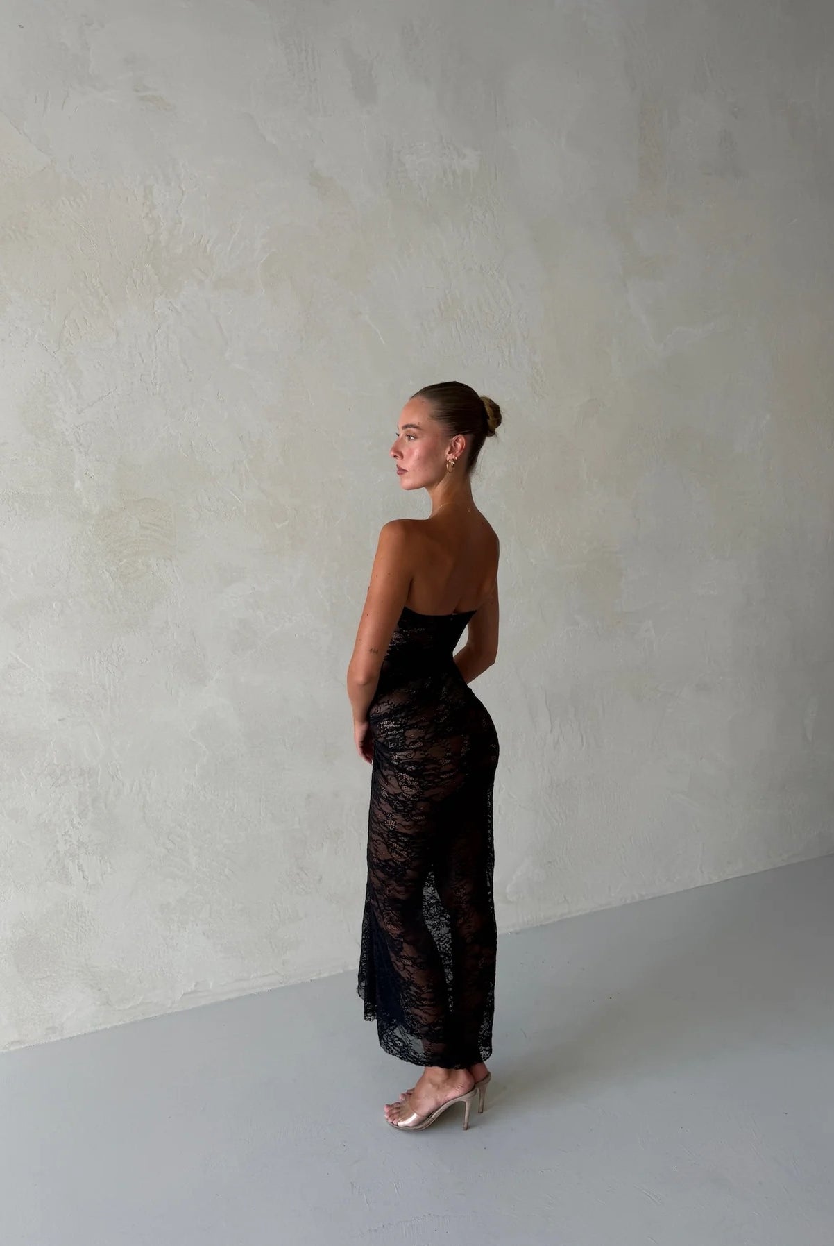 Naomi Dress in Black by Natalie Rolt available for hire in Gold Coast, QLD