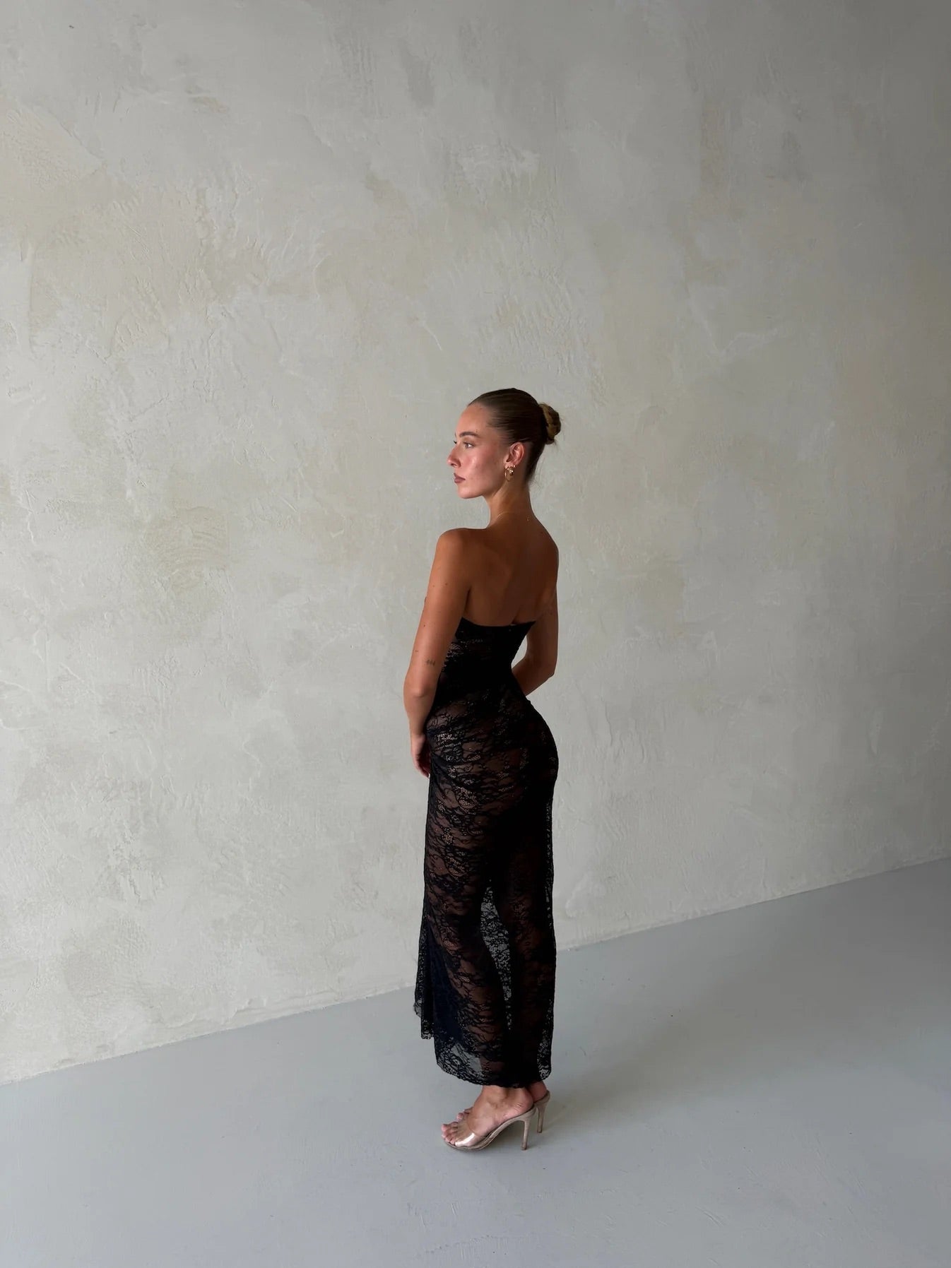 Naomi Dress in Black by Natalie Rolt available for hire in Gold Coast, QLD