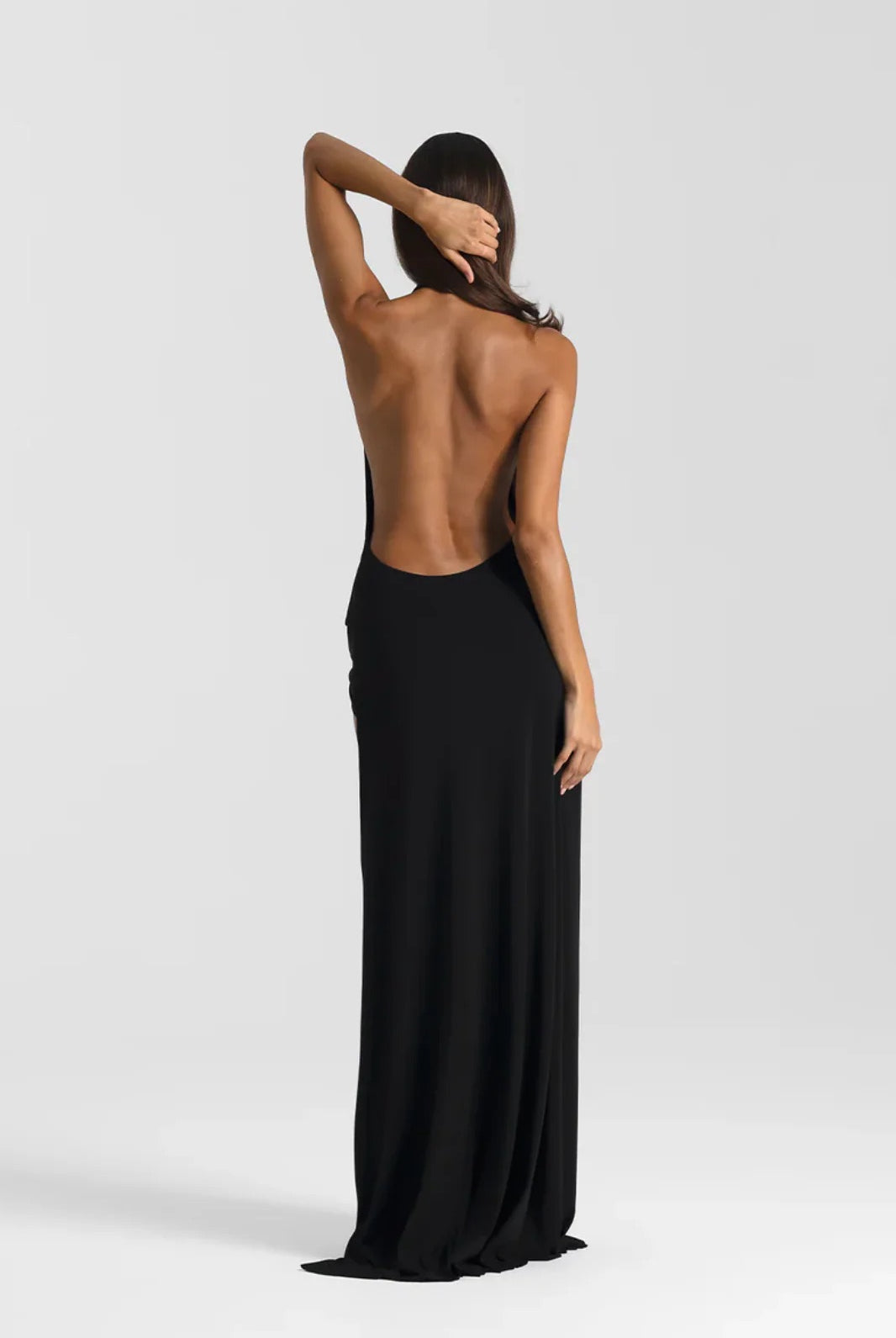 Winona Gown in Black by Natalie Rolt available for hire in Gold Coast, QLD