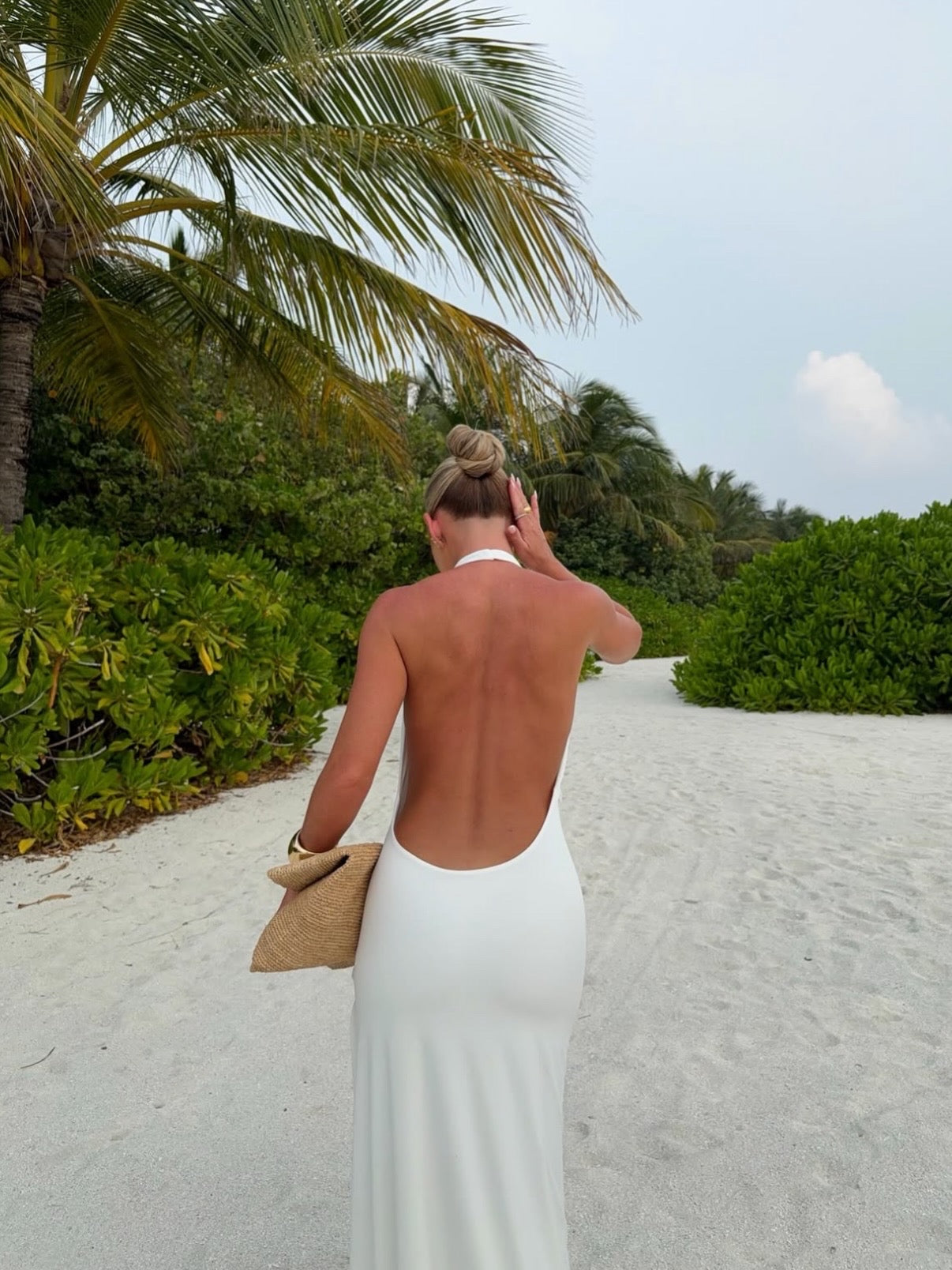 Winona gown by Natalie Rolt available for hire in Paradise Point, Gold Coast, Queensland