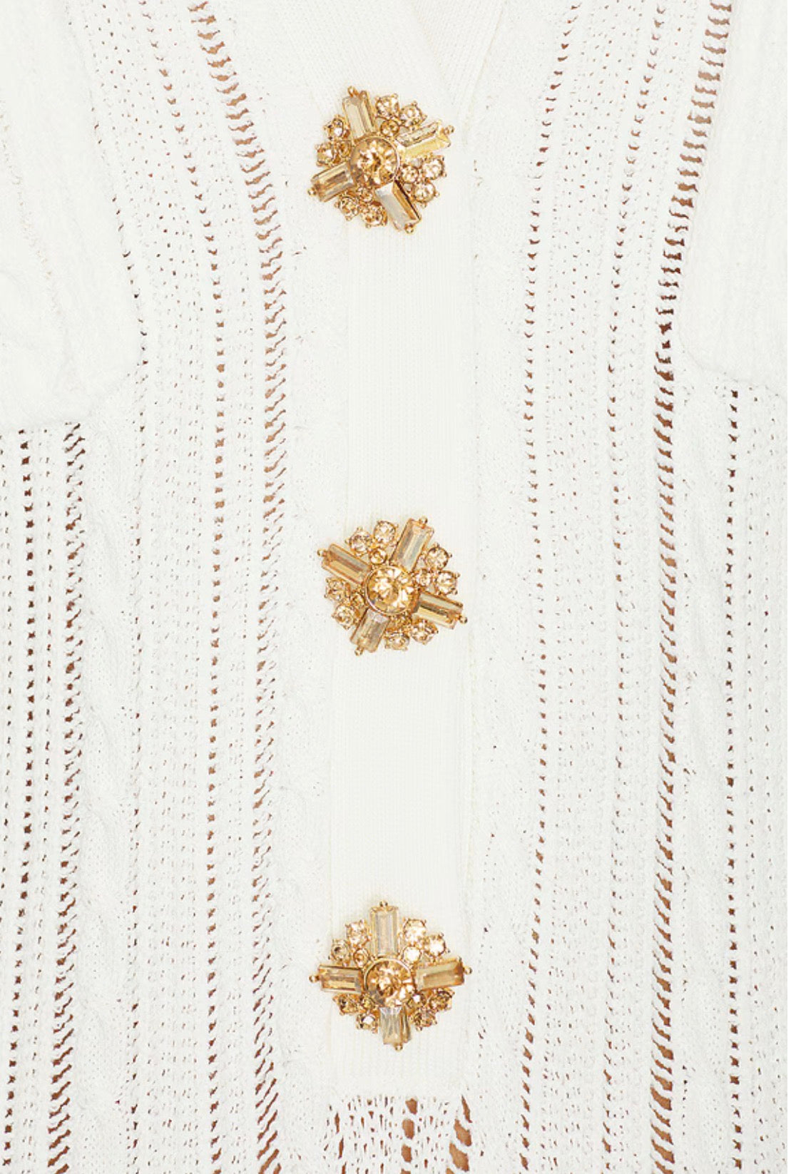 White Pointelle Knit Midi by Self Portrait available for hire in Sydney, NSW