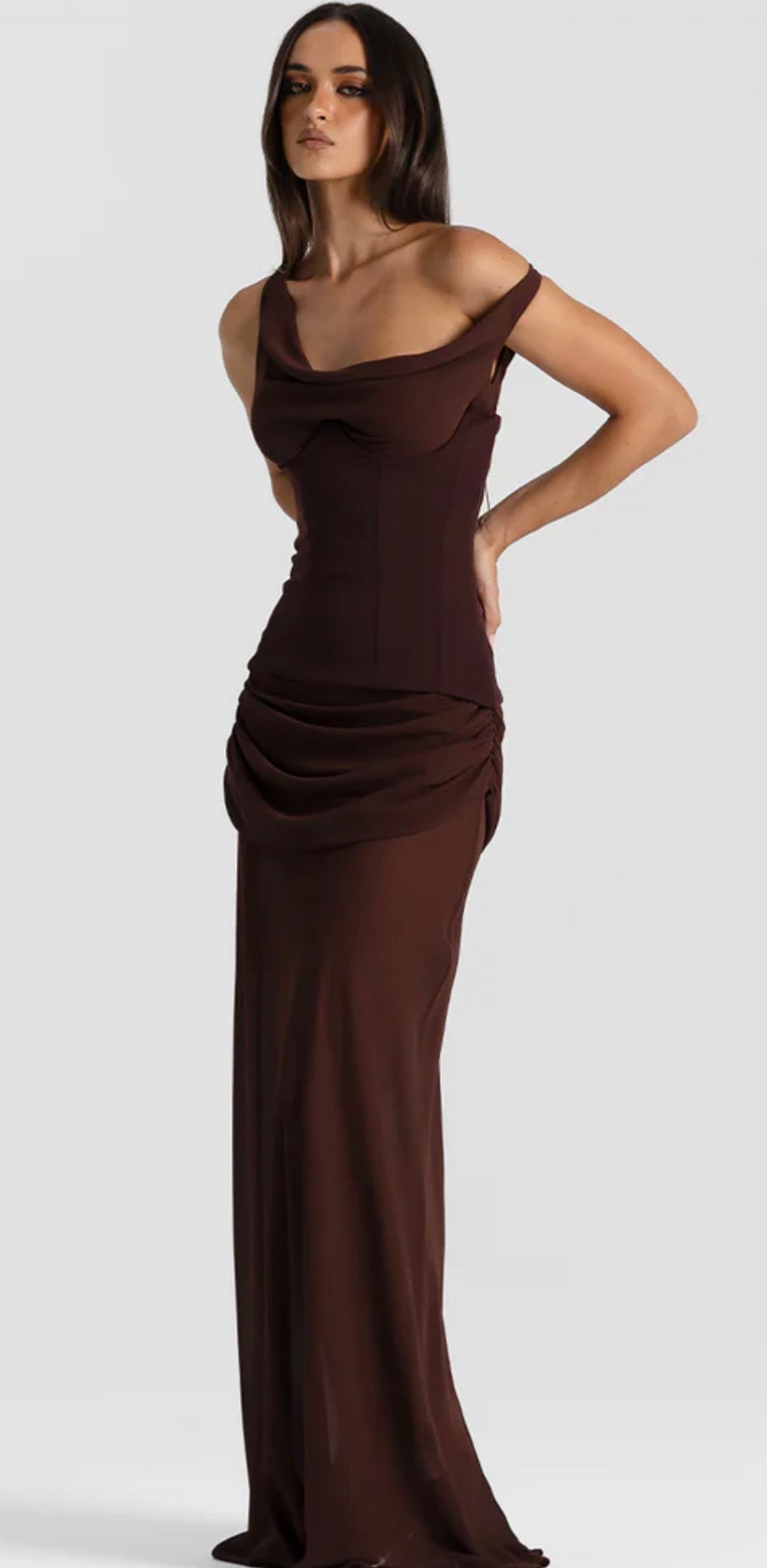 Cadence gown by Natalie Rolt available for hire in Tanilba bay , NSW