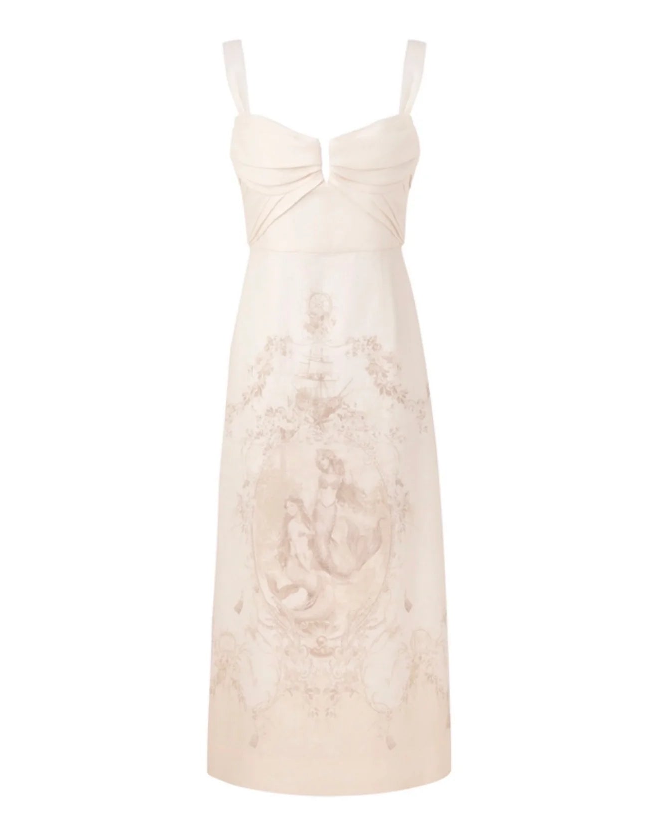 Drape Midi Dress in Mermaid Toile by Zimmermann available for hire in Camp Hill, QLD
