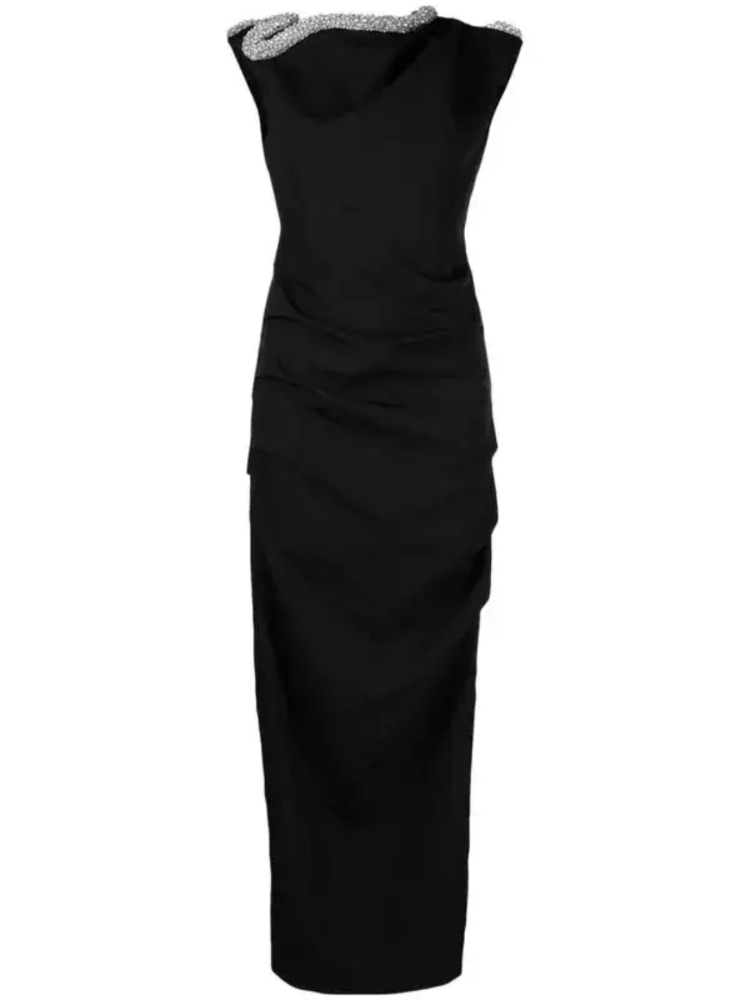 Farley Gown Black by Rachel Gilbert available for hire in Hampton East, VIC