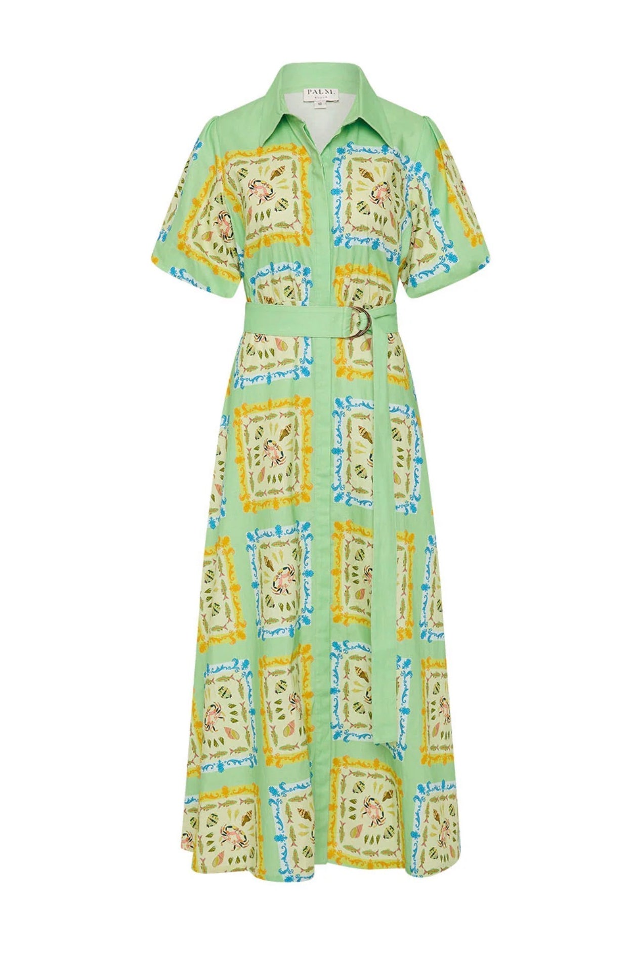 The Paddi Dress in our exclusive Saya Shells by Palm Noosa available for hire in Camp Hill, QLD
