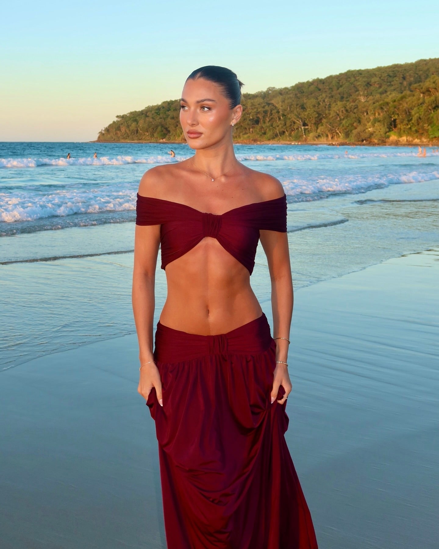 Alessia Plum Set by Arcina Ori available for hire in Bondi, NSW