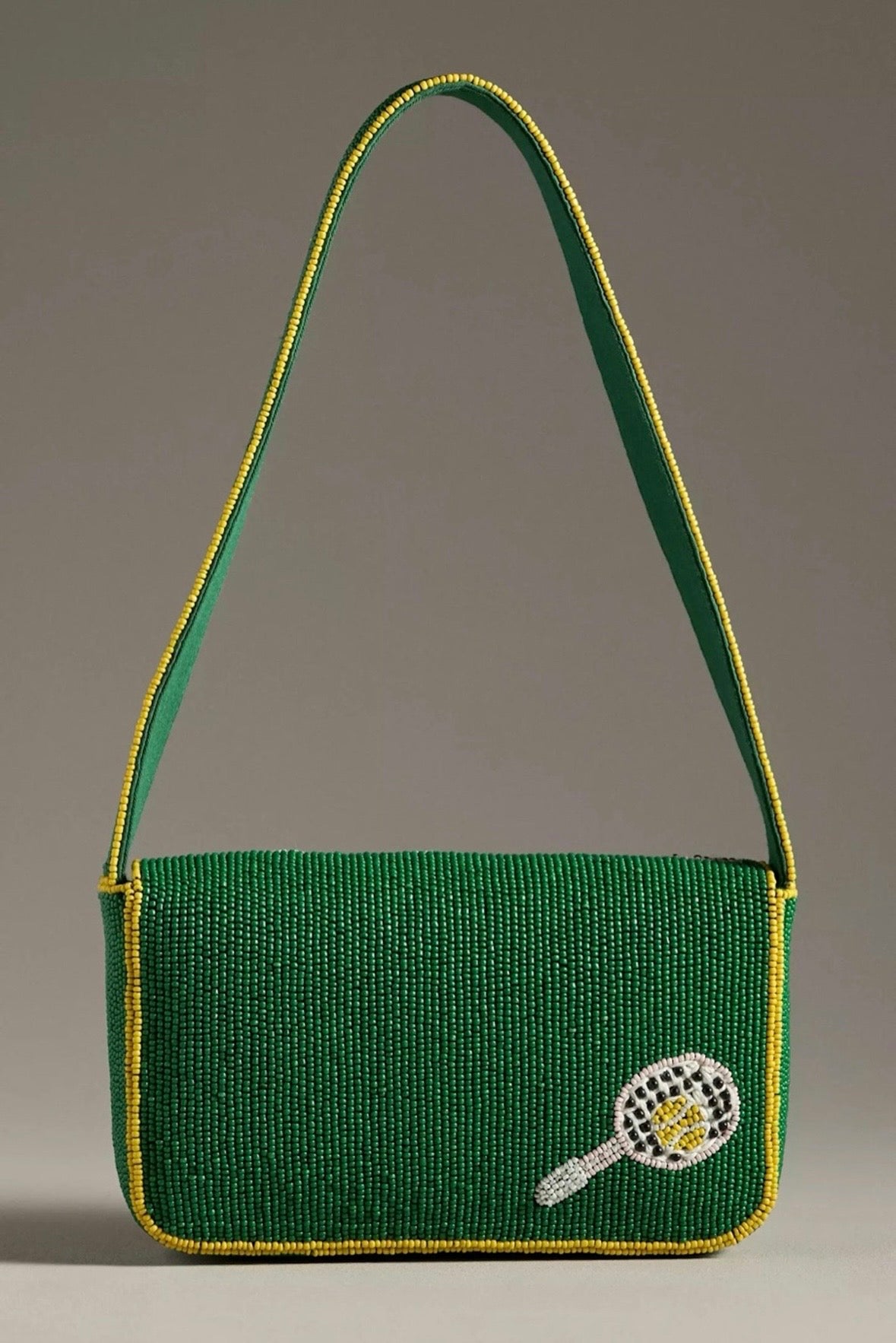 Wimbledon Tennis Beaded Bag by Anthropologie available for hire in Australia