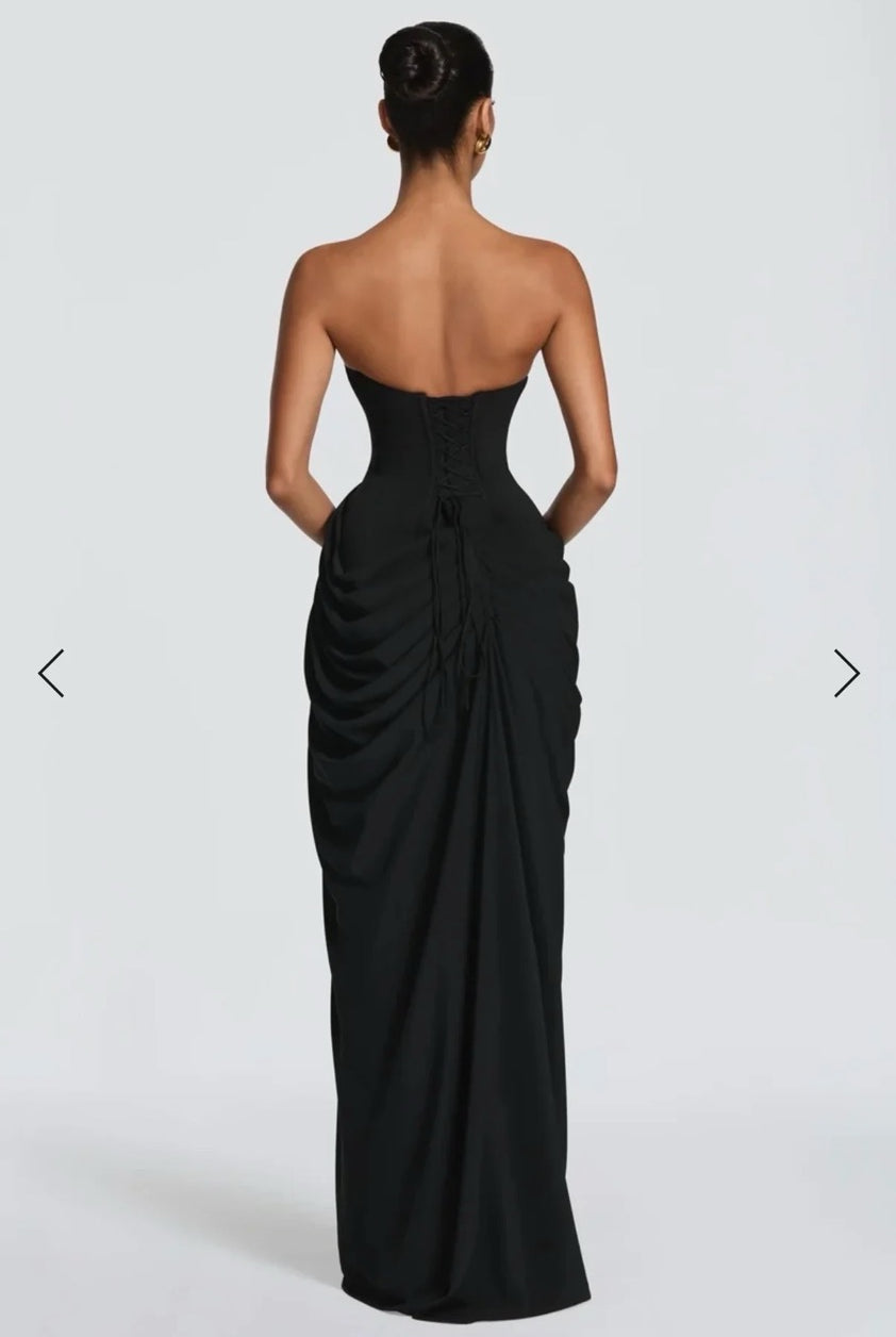 Babyboo Cyra Maxi Dress Black size 8 (S) by Babyboo available for hire in Ivanhoe, VIC