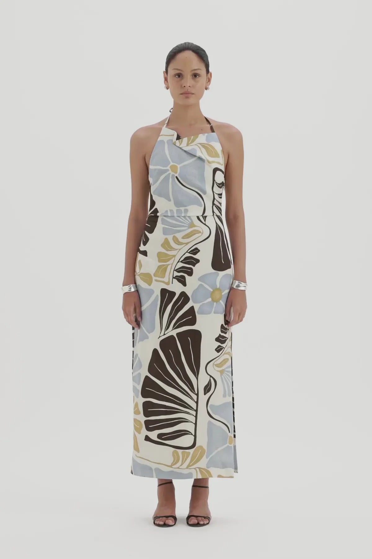Lola Pleated Midi Dress by SIR available for hire in Australia