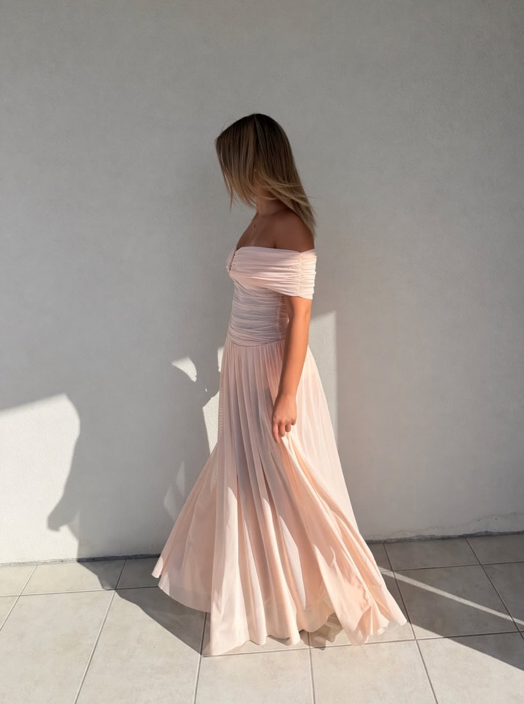Camille off the shoulder set by Bec & Bridge available for hire in Australia