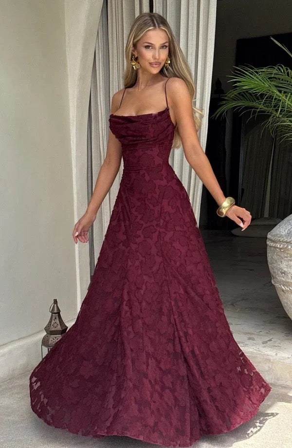Babyboo Fashion Francis Maxi Dress Cherry Lacquer Size 8 by Babyboo available for hire in Ivanhoe, VIC