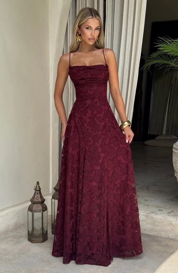 Babyboo Fashion Francis Maxi Dress Cherry Lacquer Size 8 by Babyboo available for hire in Ivanhoe, VIC