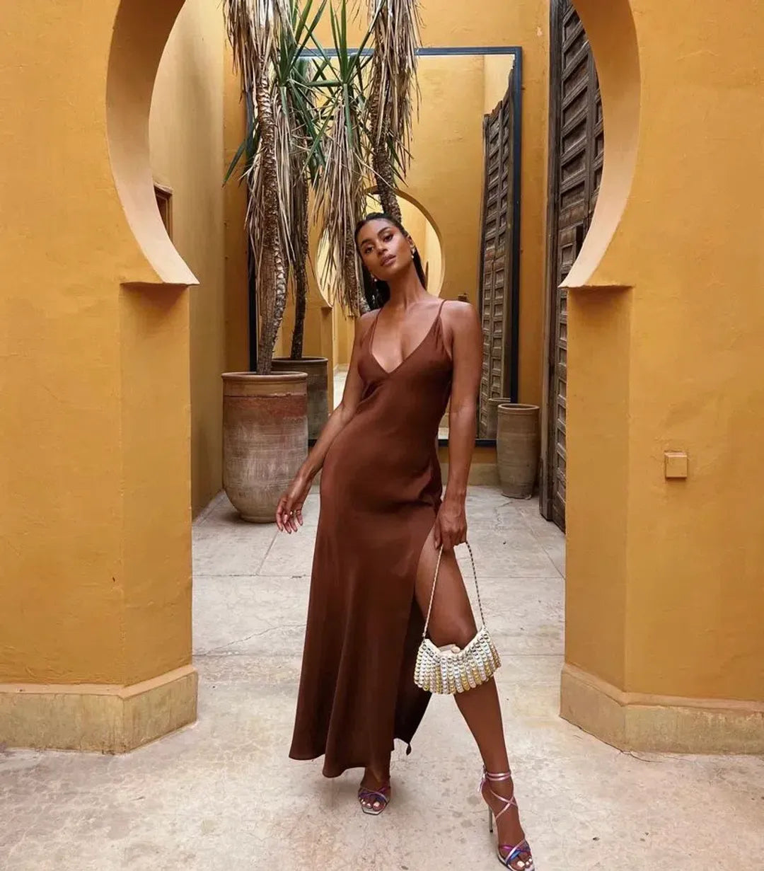 Cocoa Dress by Rat & Boa available for hire in Australia