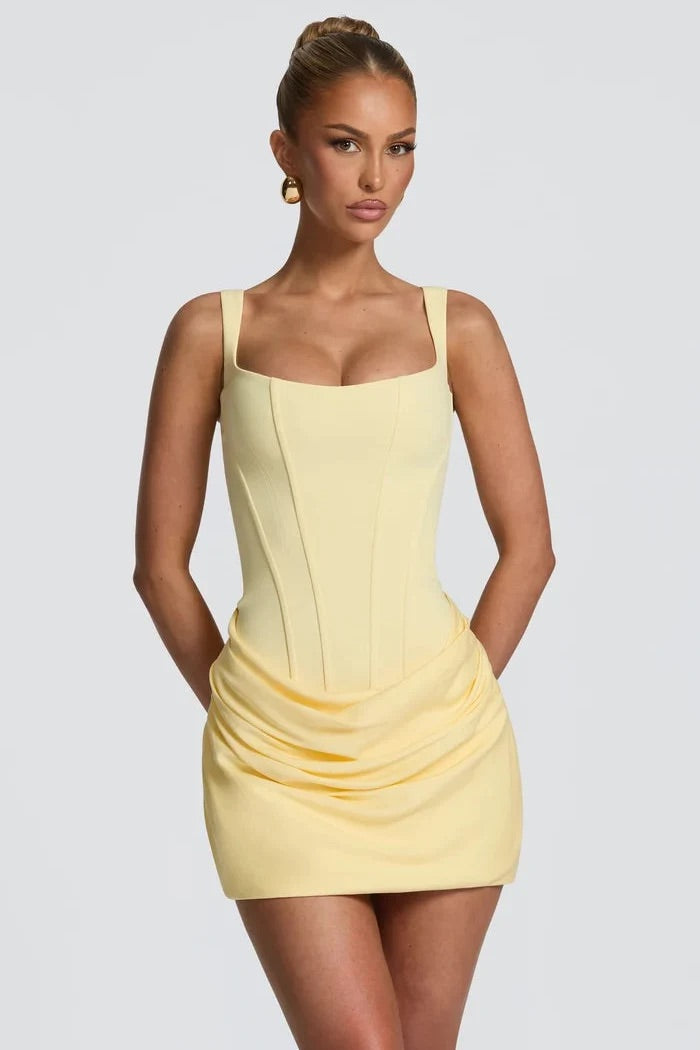 BABYBOO CORNELIA MINI DRESS YELLOW SIZE 8, 10 by Babyboo available for hire in Ivanhoe, VIC