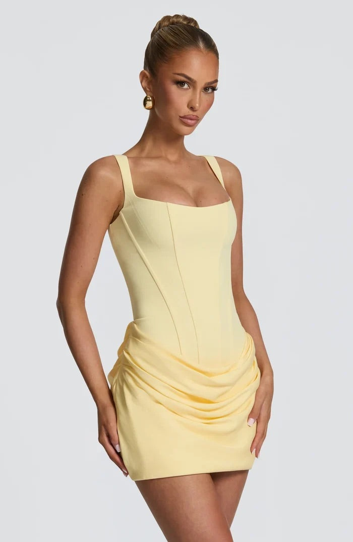 BABYBOO CORNELIA MINI DRESS YELLOW SIZE 8, 10 by Babyboo available for hire in Ivanhoe, VIC
