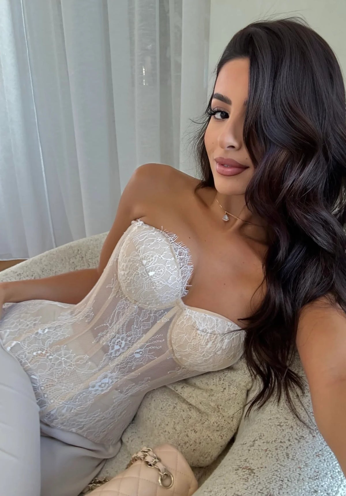Gemini Lace Corset by Leaina Mane available for hire in Perth, WA