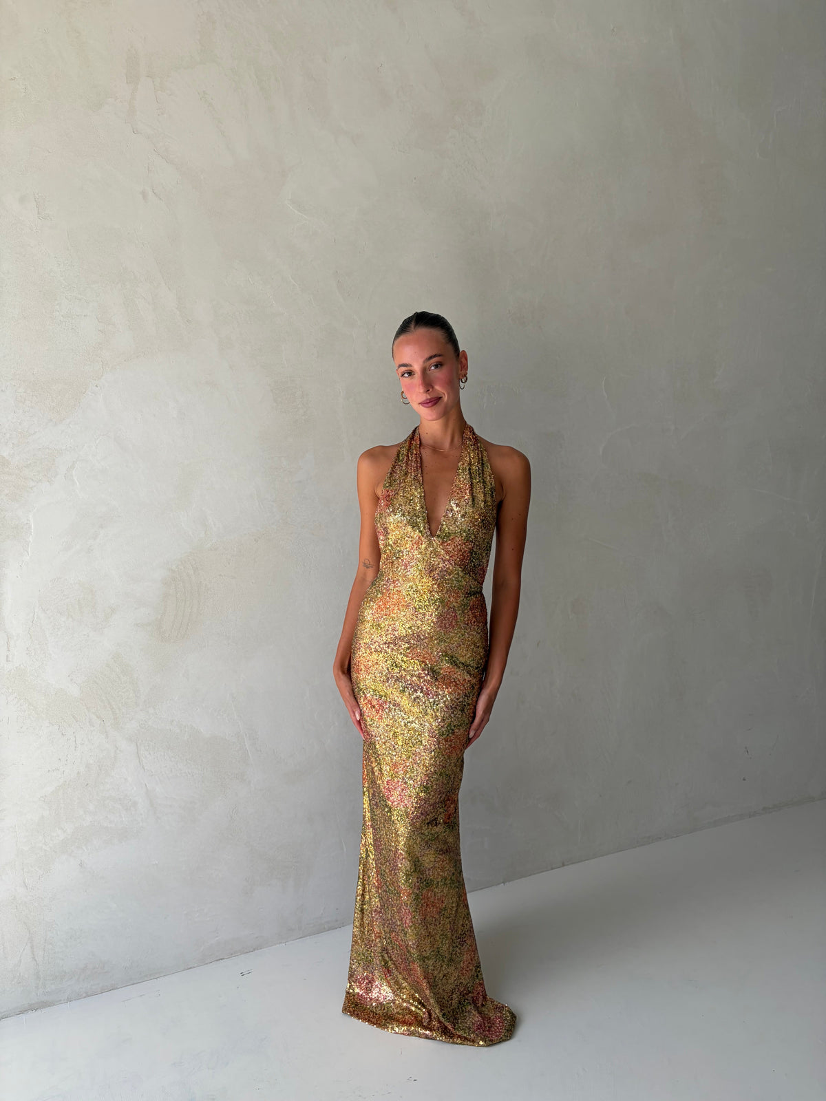 Liana Dress in Fleur Sequin