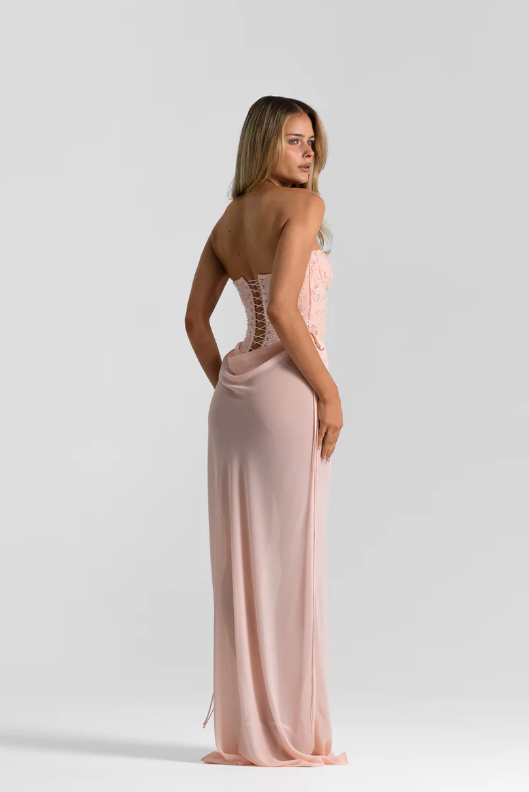 Verity Bustier In Baby Pink