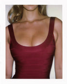 The og ruby bandage mini  by House of CB available for hire in Hillside, VIC