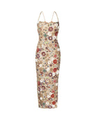 Rachel Gilbert Francesca Gown Gold Size 12 by Rachel Gilbert available for hire in Hampton East, VIC