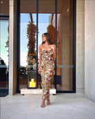 Rachel Gilbert Francesca Gown Gold Size 12 by Rachel Gilbert available for hire in Hampton East, VIC