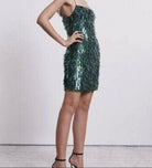 Rachel Gilbert Taylah Mini Green 0/AU6 by Rachel Gilbert available for hire in Hampton East, VIC