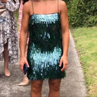 Rachel Gilbert Taylah Mini Green 0/AU6 by Rachel Gilbert available for hire in Hampton East, VIC