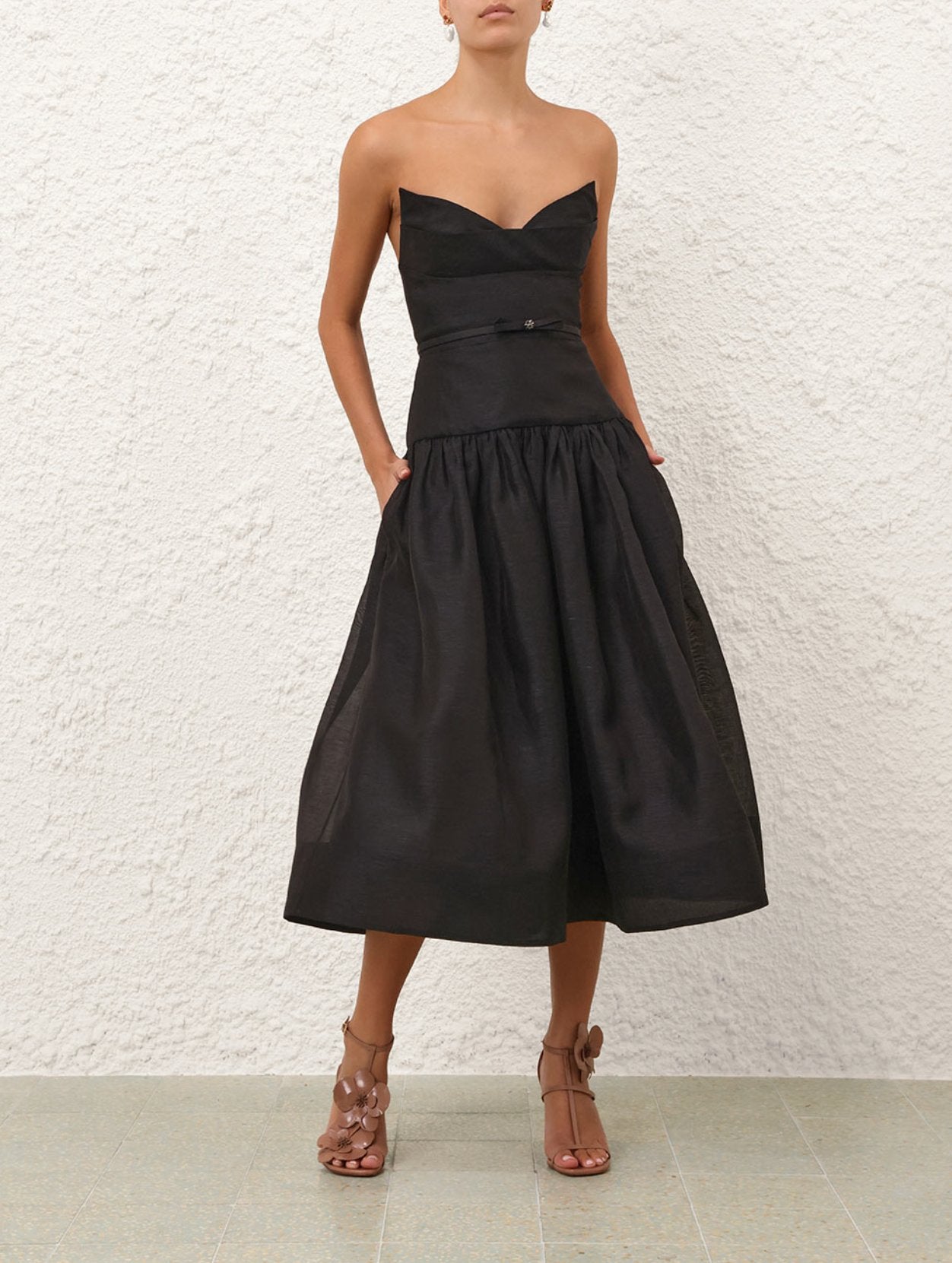 Zimmermann Rebellion Fitted Picnic Dress black size 3/AU14 by Zimmermann available for hire in Cairns, QLD