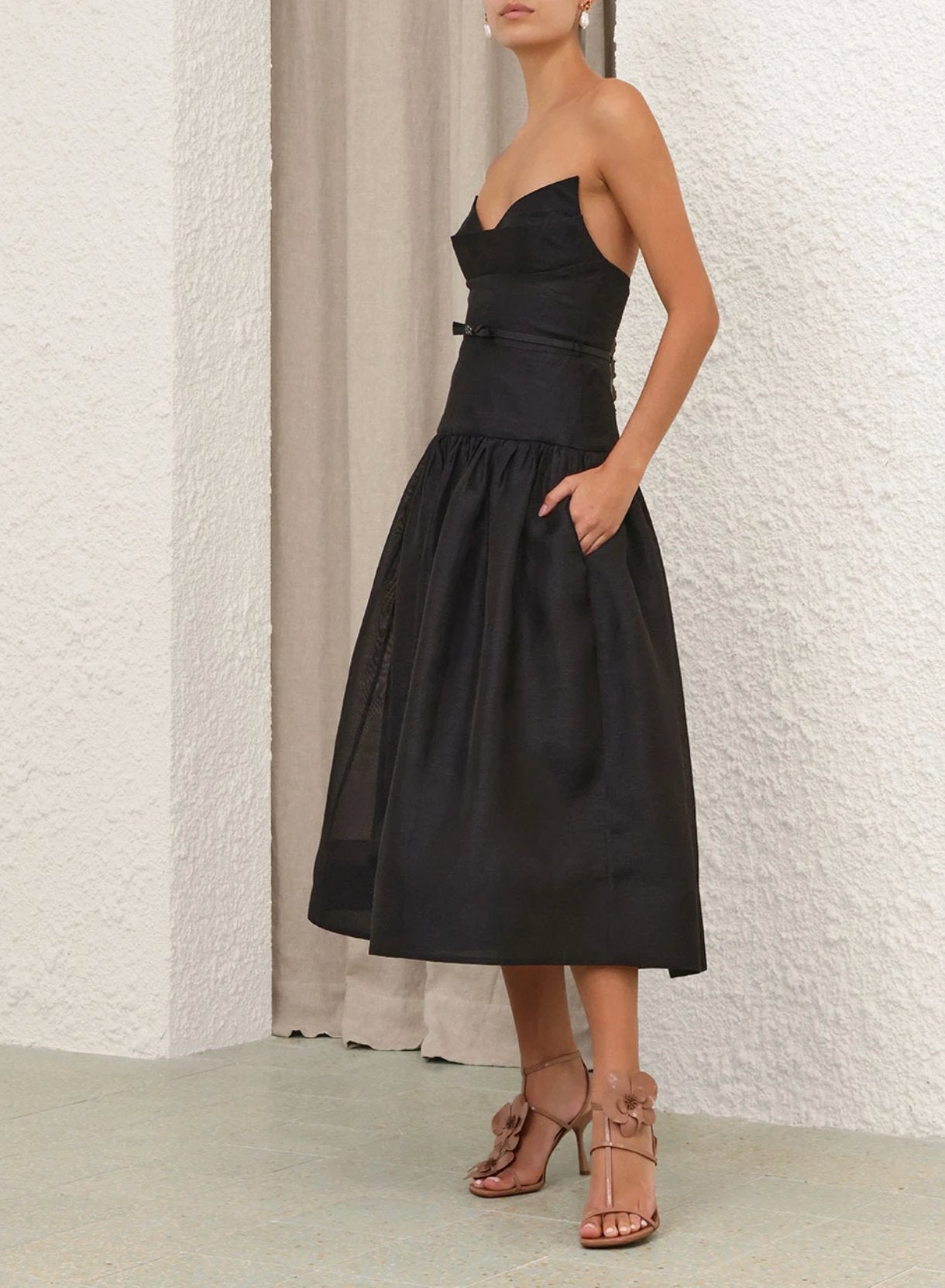 Zimmermann Rebellion Fitted Picnic Dress black size 3/AU14 by Zimmermann available for hire in Cairns, QLD