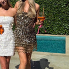 Rachel Gilbert Posie Mini Gold 1/AU8 by Rachel Gilbert available for hire in Hampton East, VIC