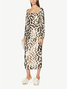 Rachel Gilbert Teddi Gown Brown 3/AU12 by Rachel Gilbert available for hire in Hampton East, VIC