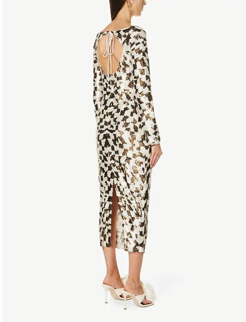 Rachel Gilbert Teddi Gown Brown 3/AU12 by Rachel Gilbert available for hire in Hampton East, VIC