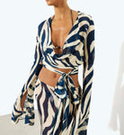 Lazure Skirt & Blouse set by Rat & Boa available for hire in Mermaid Beach, QLD