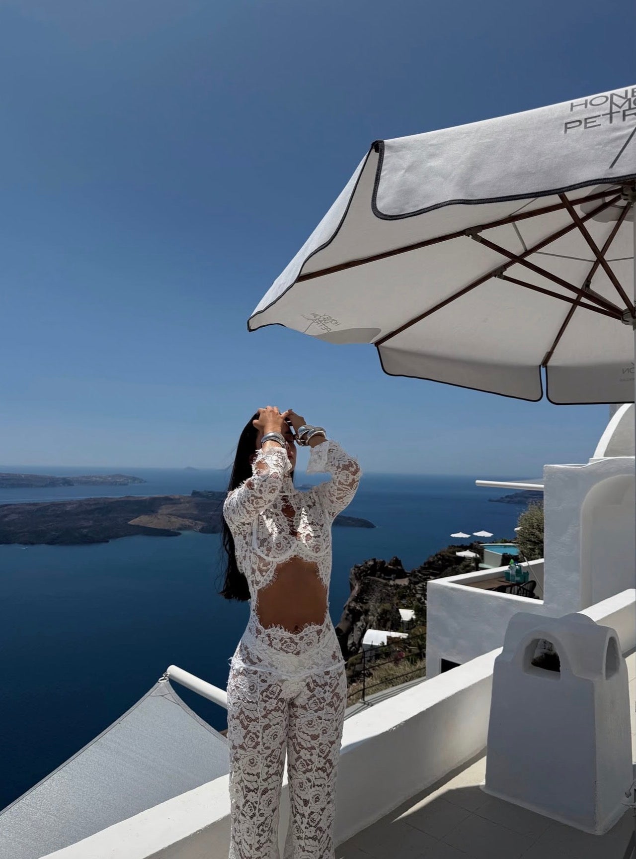 Monet lace jumpsuit  by Murmuri available for hire in Bondi, NSW