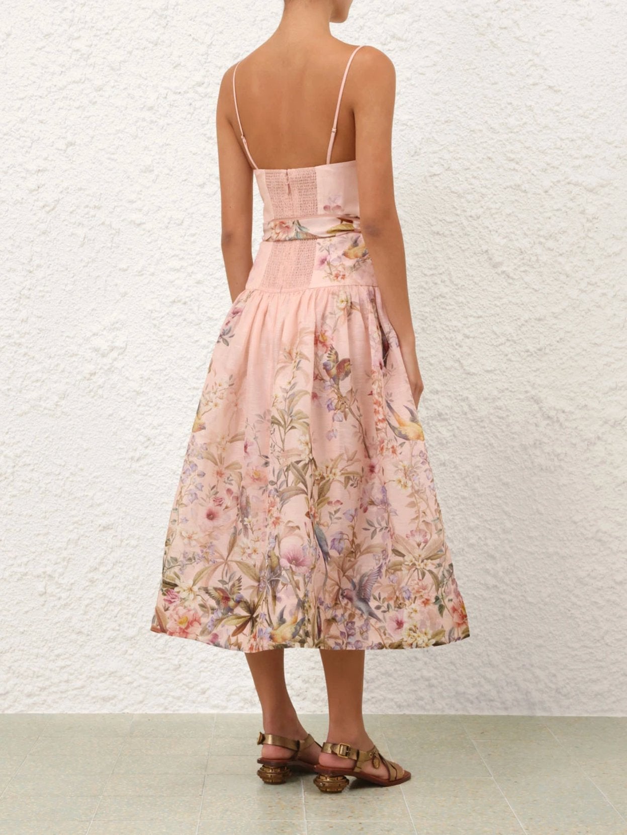 Zimmermann Rebellion Fitted Picnic Dress pink size 3 / AU 14 by Zimmermann available for hire in Cairns, QLD